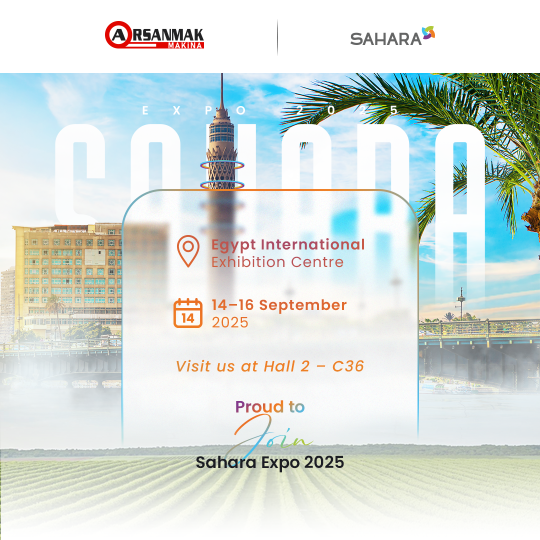 Arsanmak Makina estará presente en Sahara Expo 2025