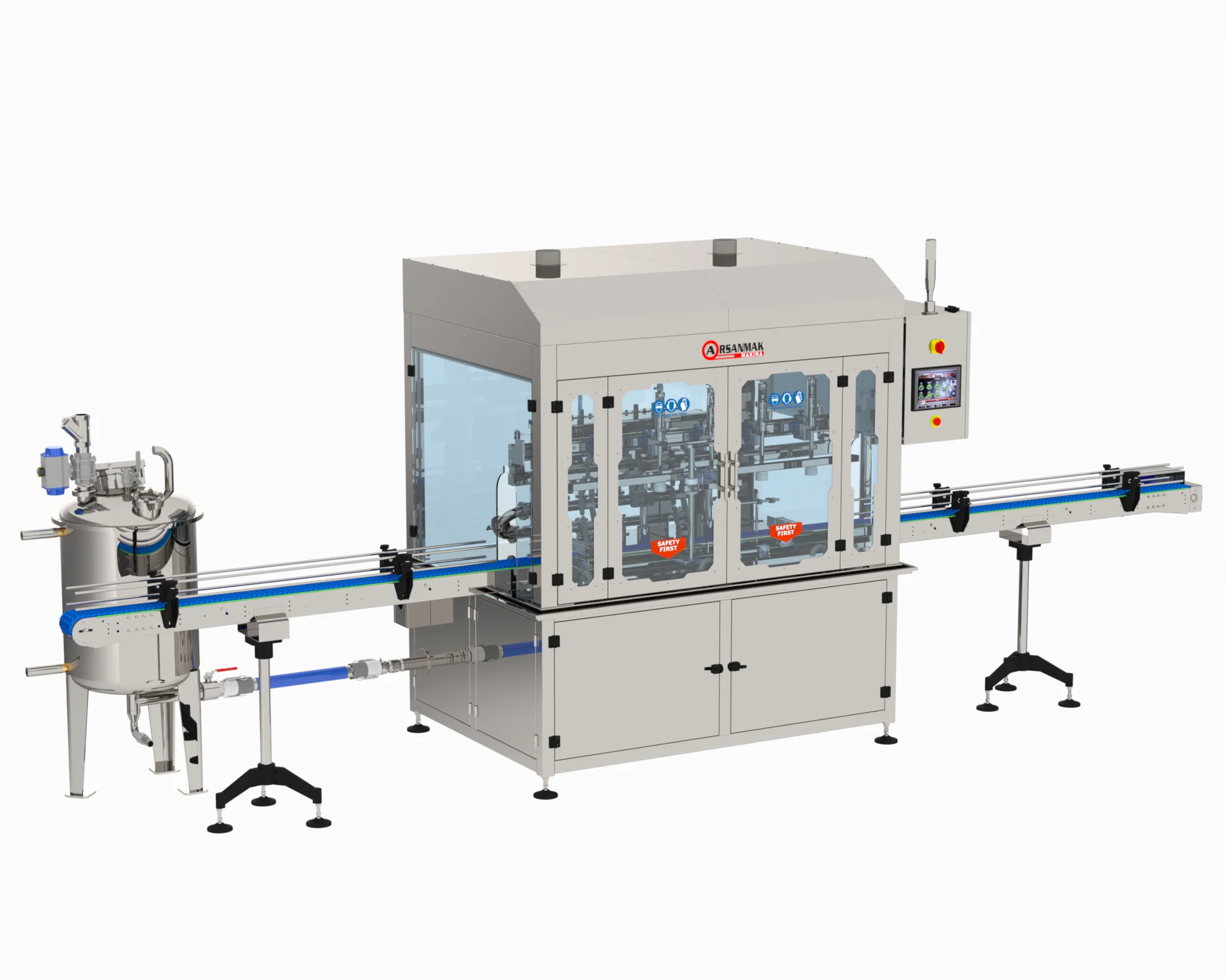 آلات التعبئة بـ flowmeter